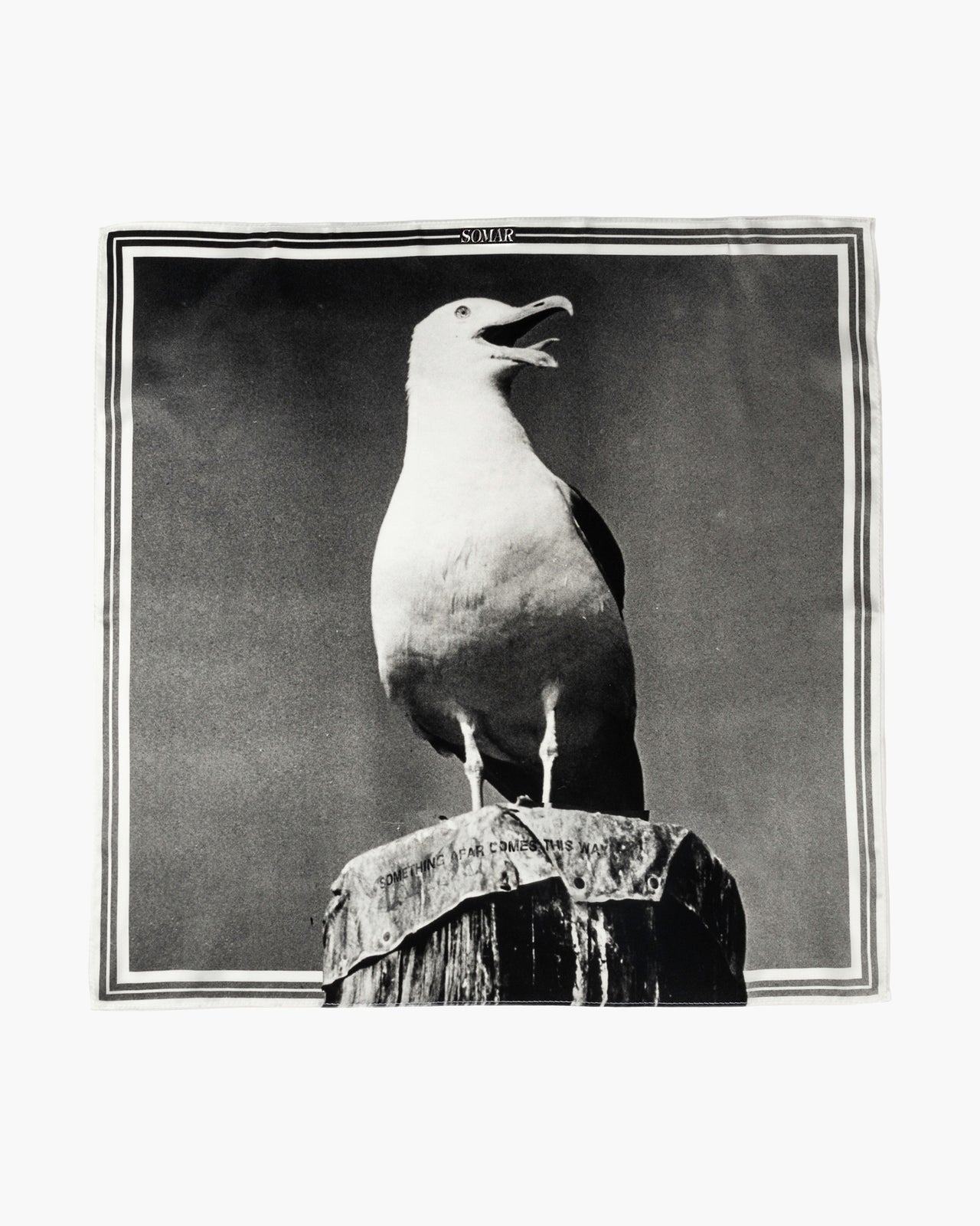 ONE-EYED SEABIRD SILK BANDANA