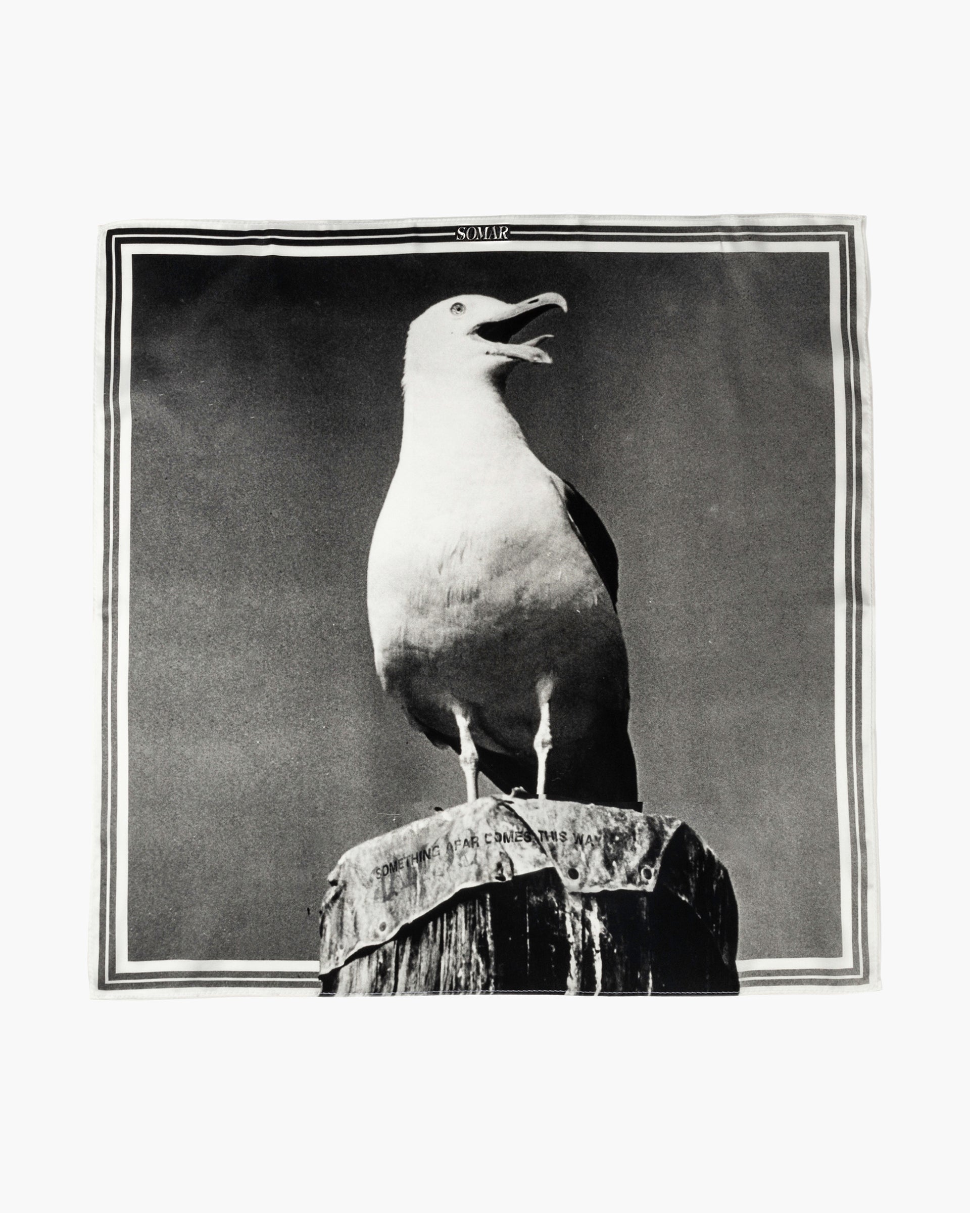 ONE-EYED SEABIRD SILK BANDANA
