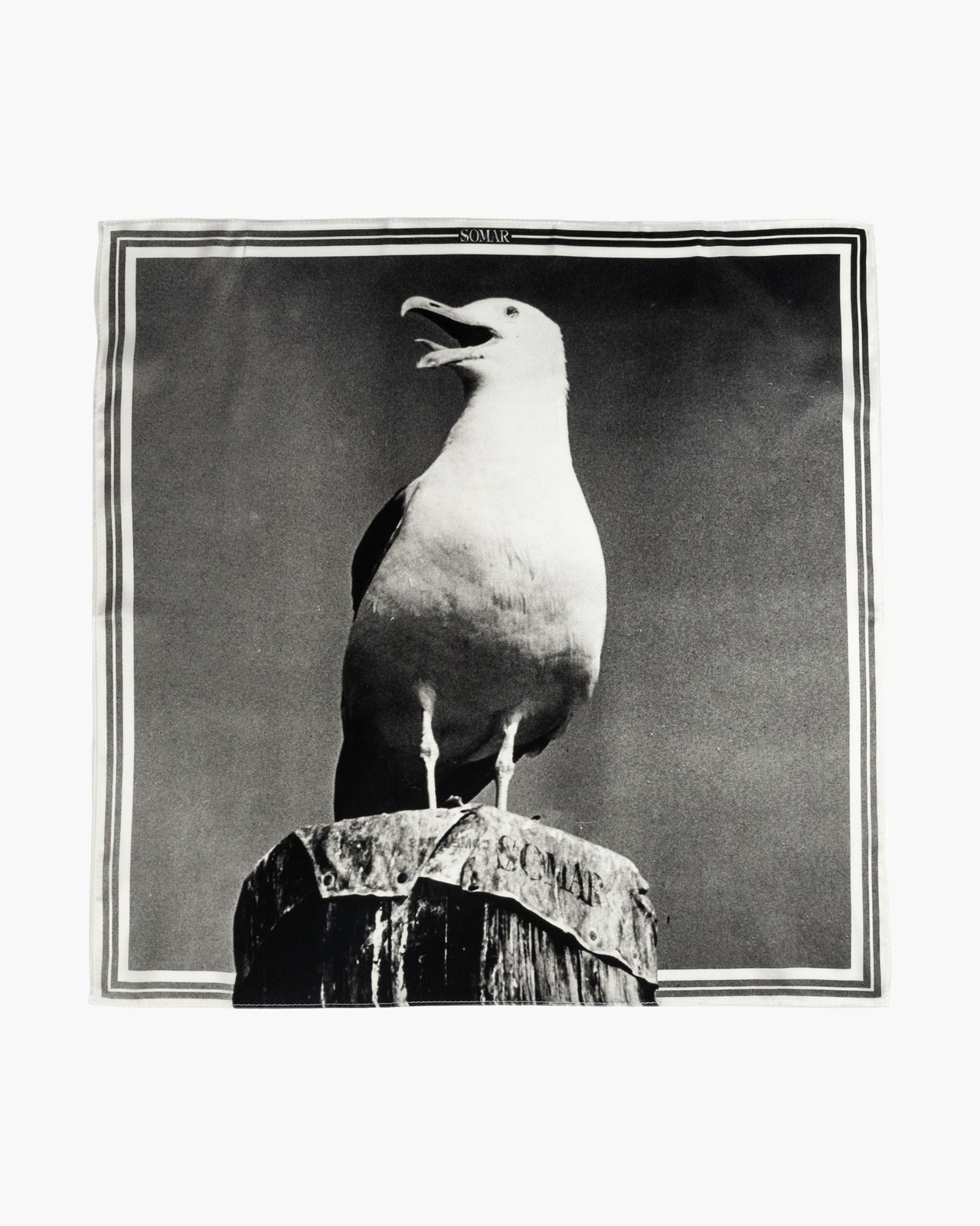 ONE-EYED SEABIRD SILK BANDANA