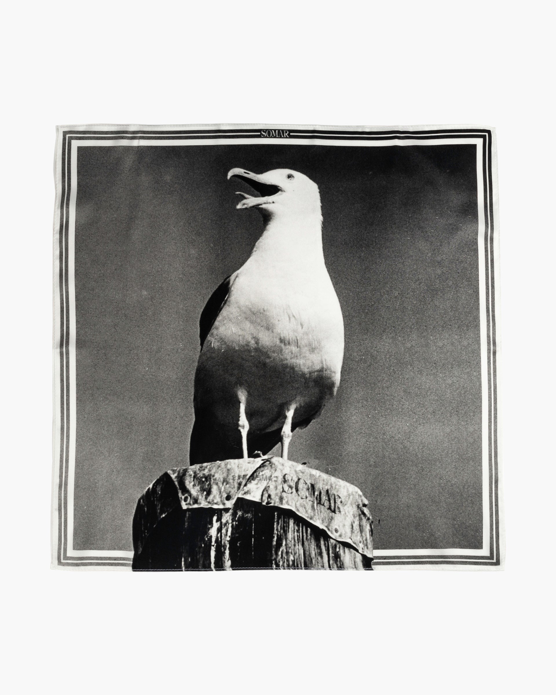 ONE-EYED SEABIRD SILK BANDANA