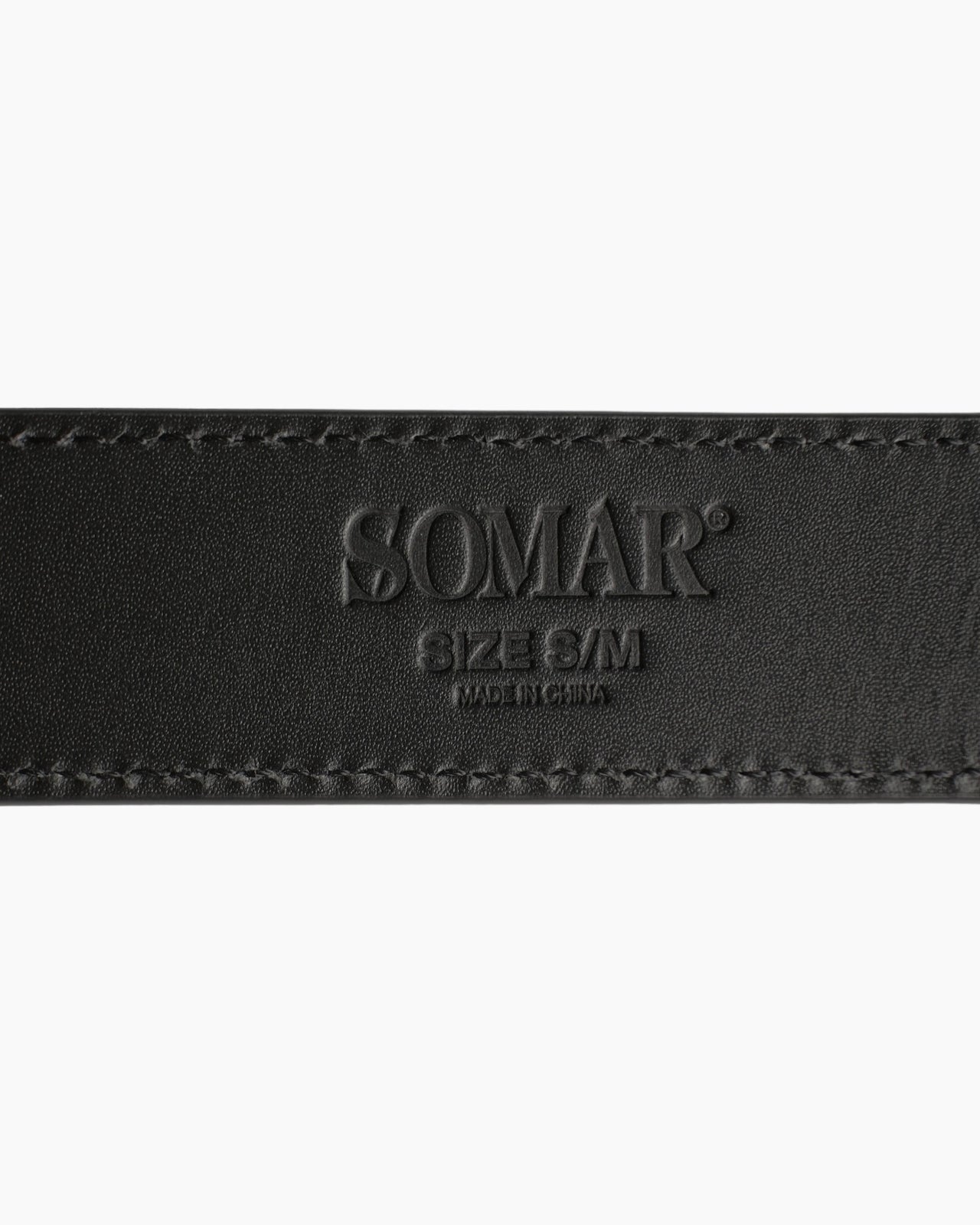 METAL DECAL LEATHER BELT
