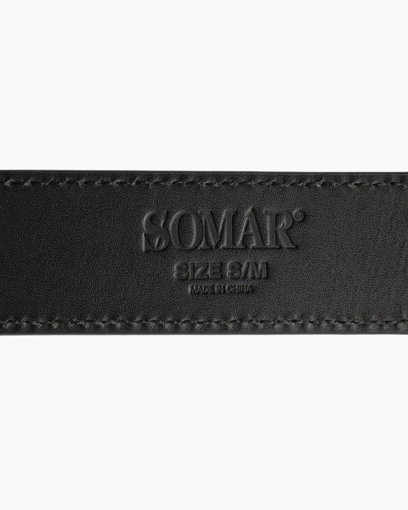 METAL DECAL LEATHER BELT