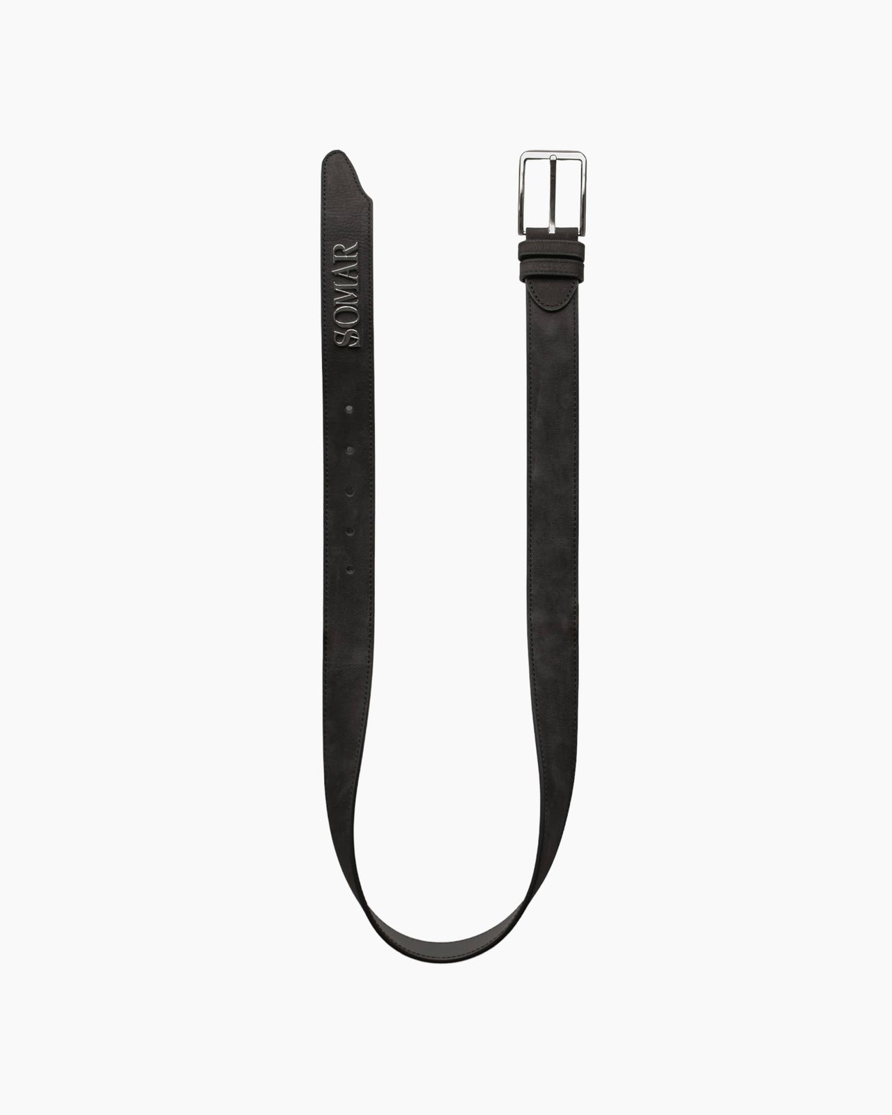 METAL DECAL LEATHER BELT