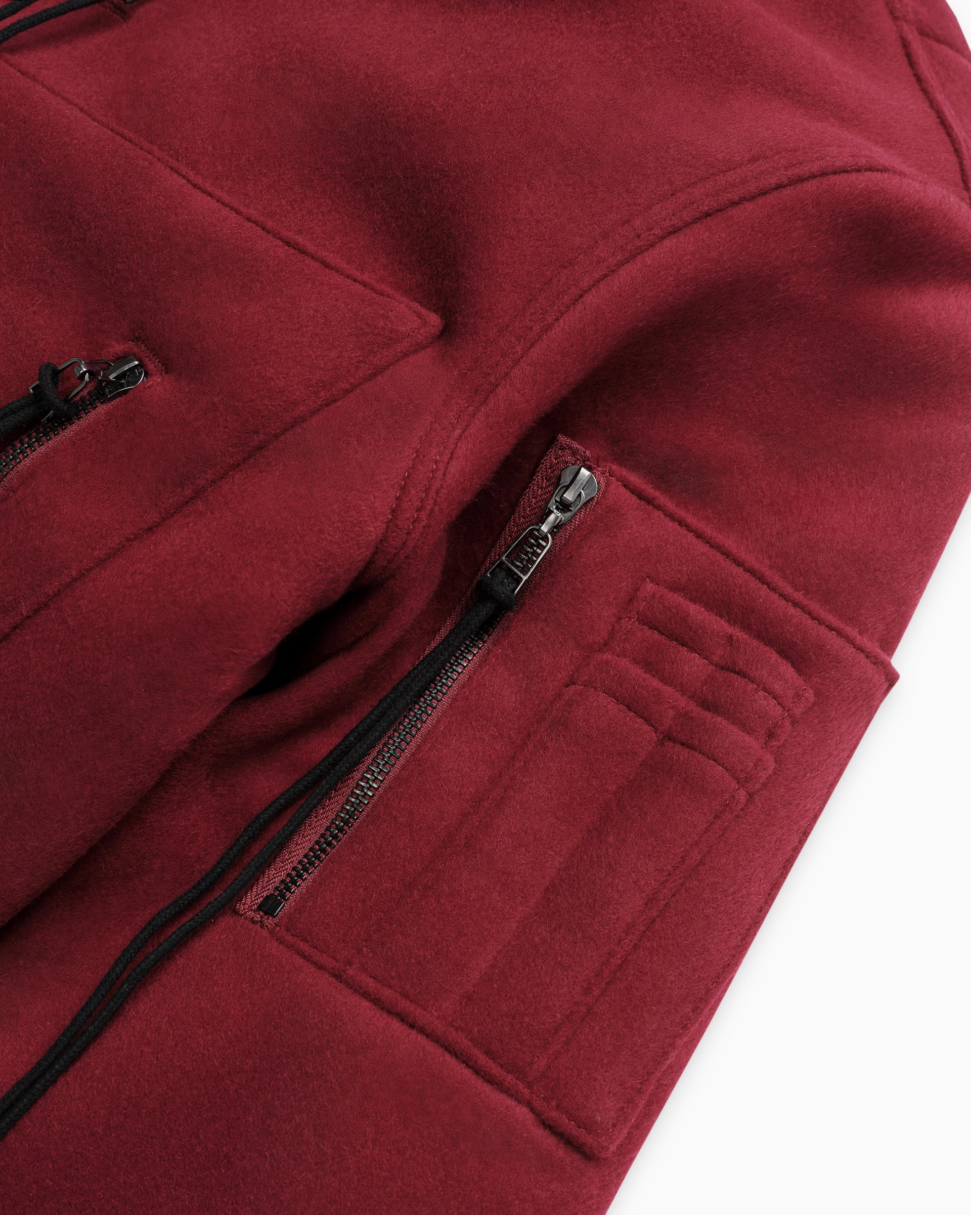 PERIL MOTO JACKET - BLOOD WOOL