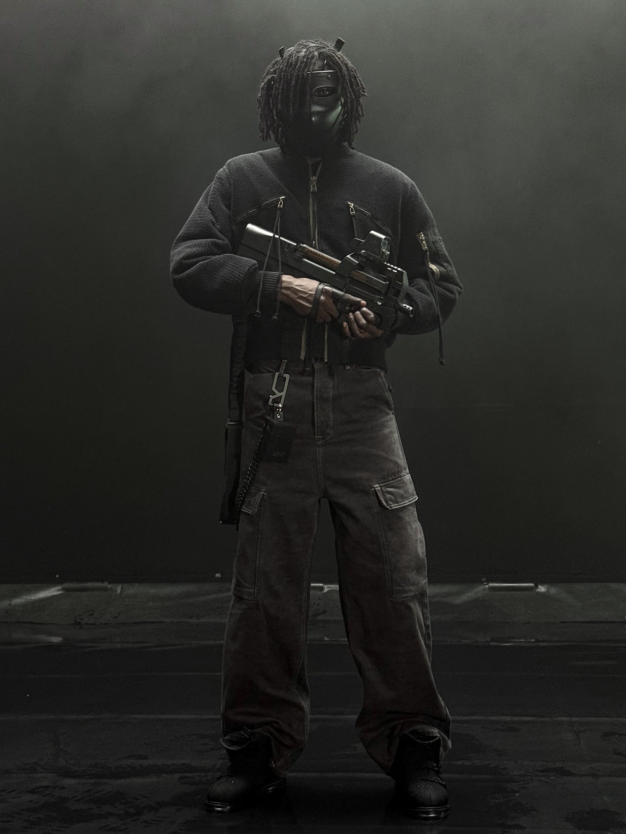 PEQUOD DIGI CAMO CARGOS [DYED]