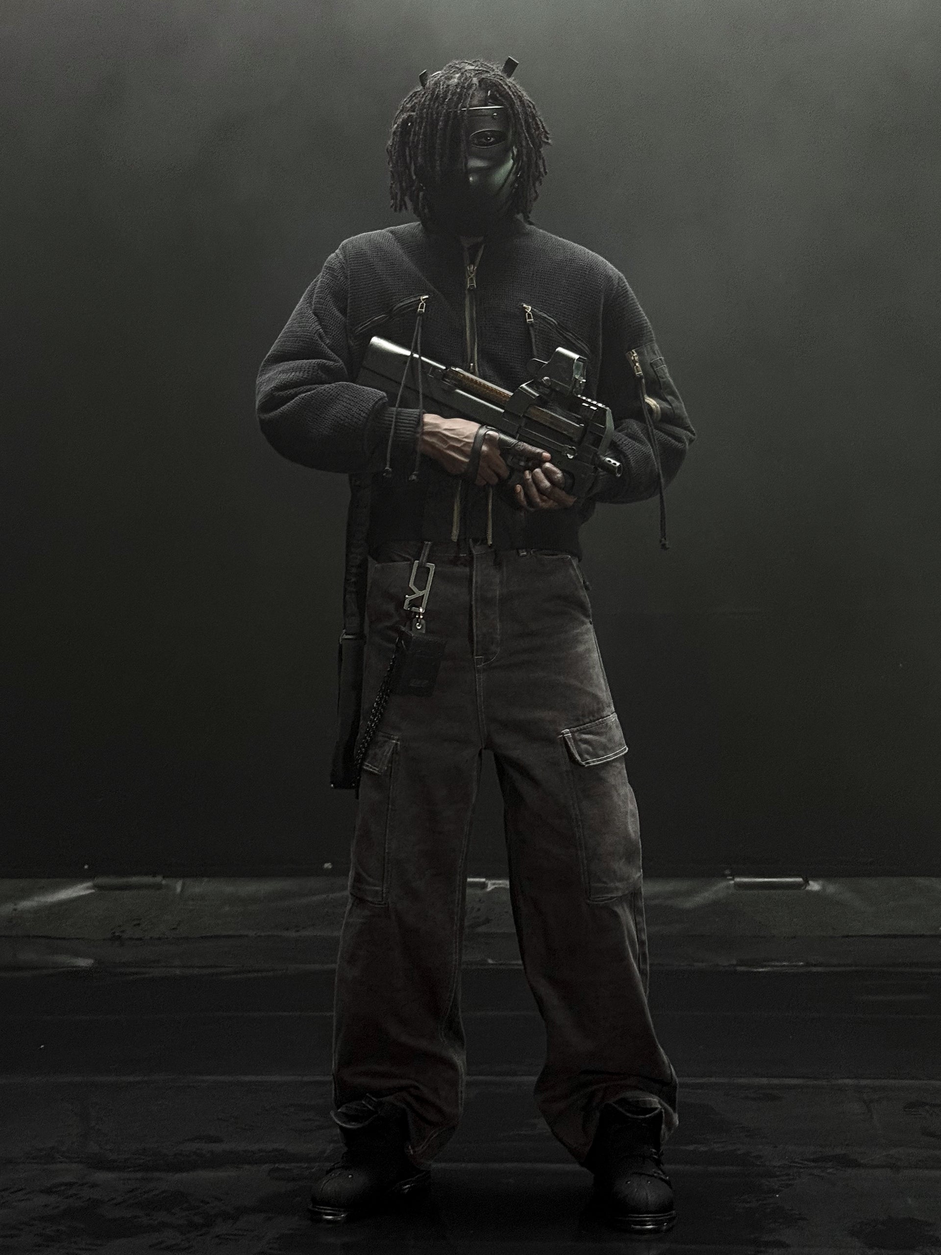 PEQUOD DIGI CAMO CARGOS [DYED]