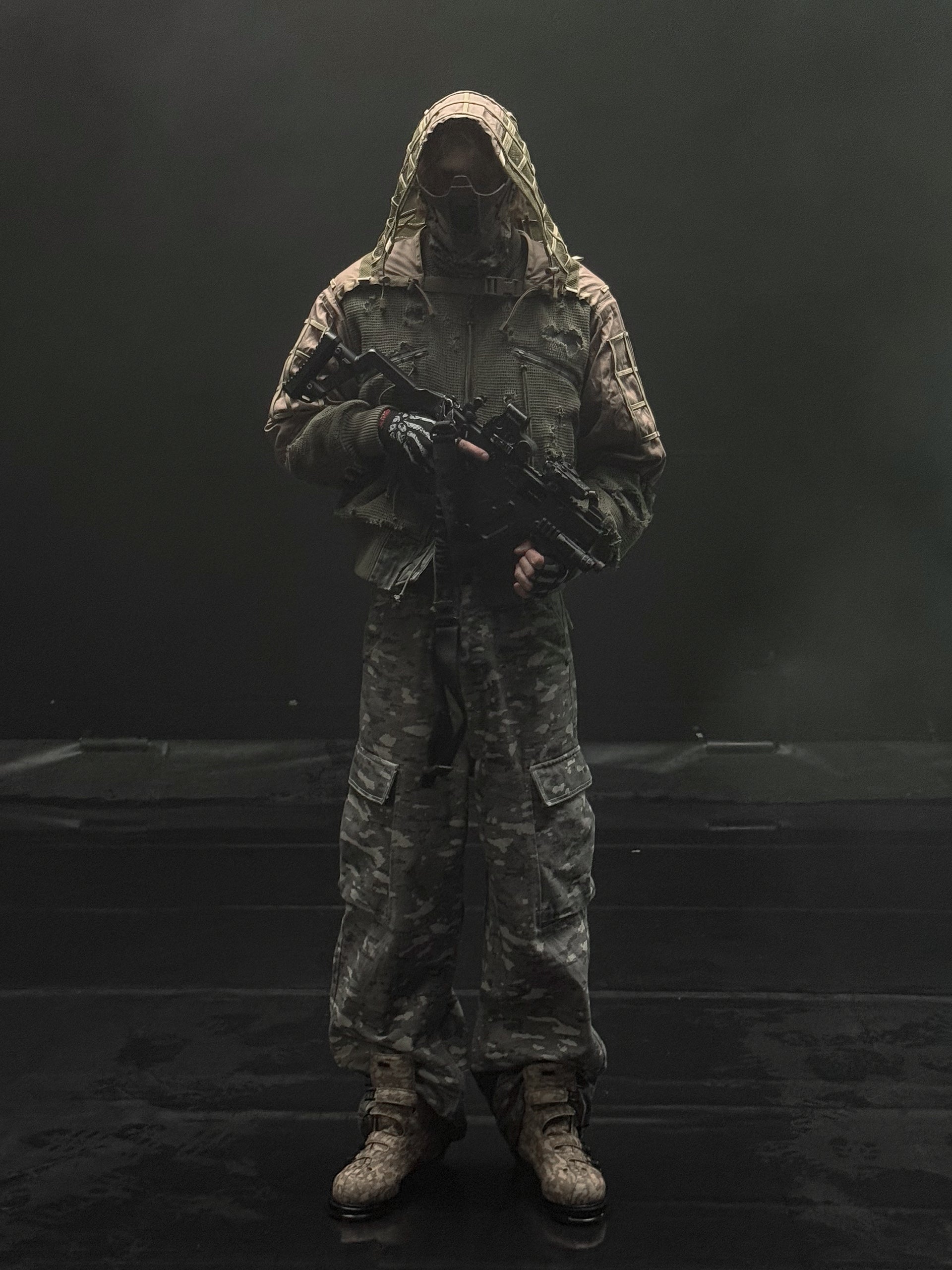 PEQUOD DIGI CAMO CARGOS [SNOW]