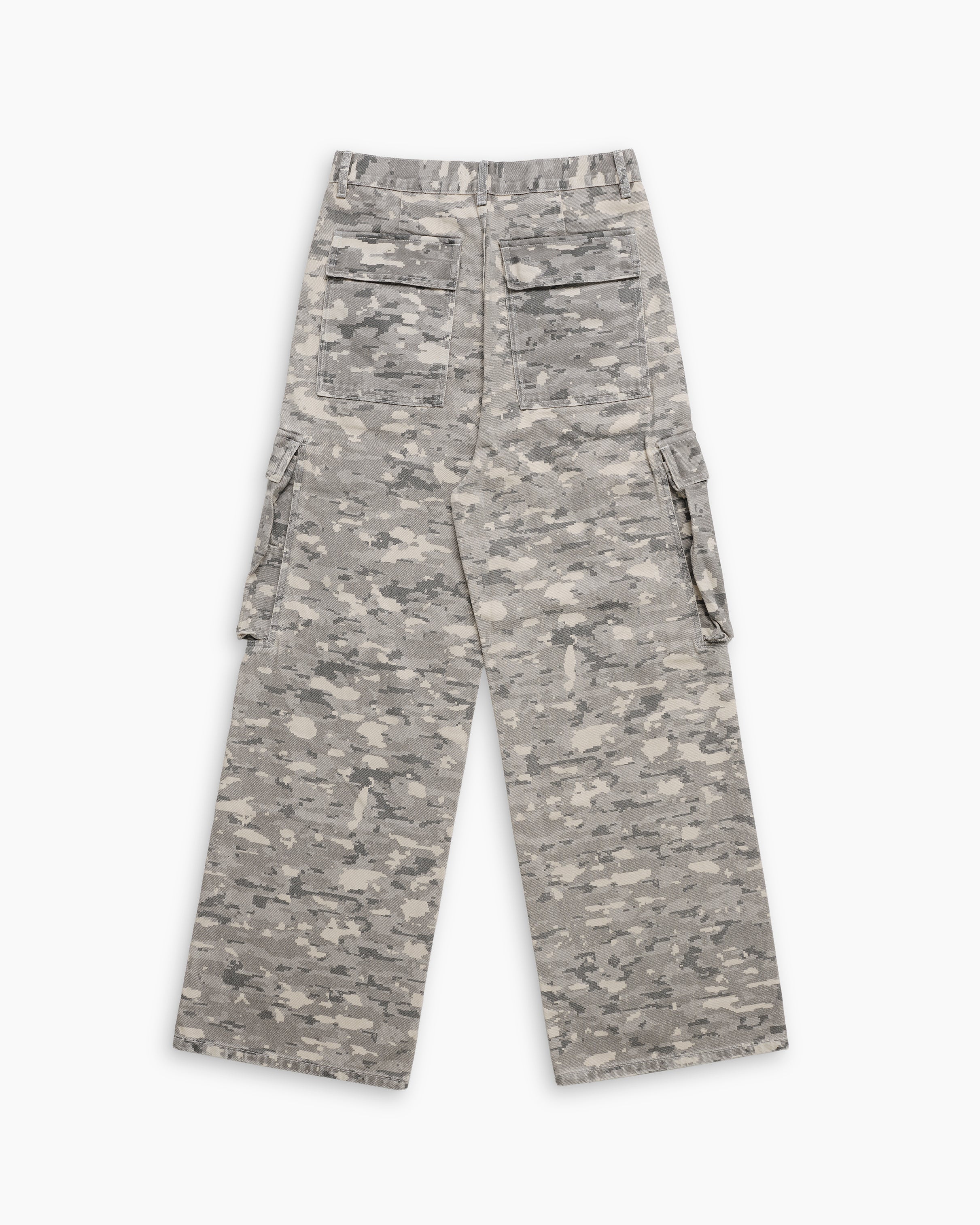 PEQUOD DIGI CAMO CARGOS [SNOW] - Second Image
