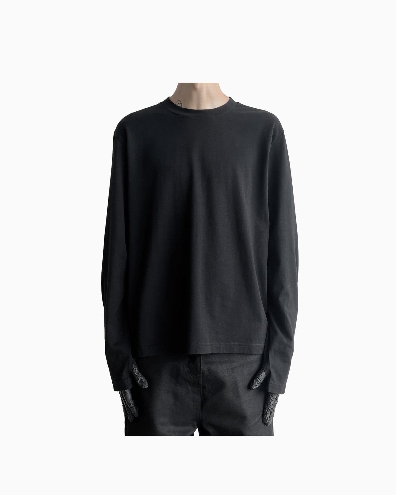STRETCHER LONGSLEEVE [RAW BLACK]